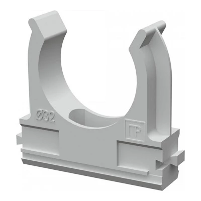 Крепеж-клипса для труб АБС-пластик в п/э d32 мм (25шт/500шт уп/кор) (PR.02632)