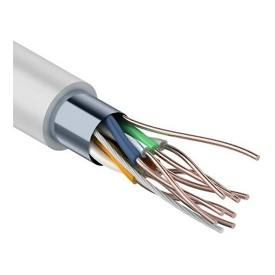 Кабель FTP 4PR 24AWG (Cu) CAT5E PVC серый 305м Tantos