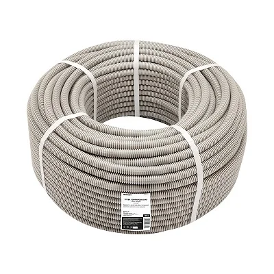 Труба гофрированная из ПВХ, с зондом, Ø16мм (бухта 100 м/уп) (28-0016-2)