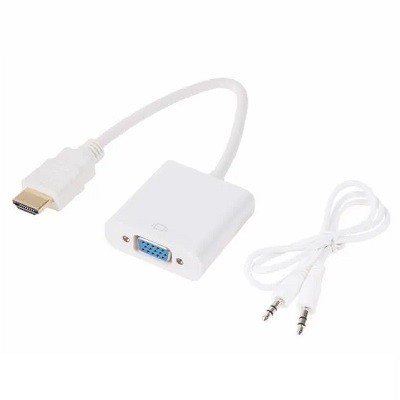 Переходник штекер HDMI - гнездо VGA, провод + шнур стерео 3,5мм (17-6936)