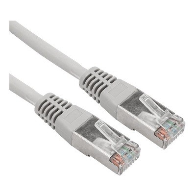 Шнур коммутационный, патч-корд F/UTP RJ45-RJ45, CAT 5e, ZH нг(А)-HF, серый, 5м (18-8007-1)