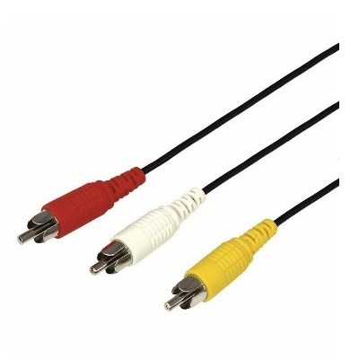 Шнур 3 RCA - 3 RCA, 1,5м, черный (17-0202)