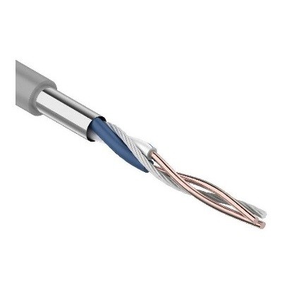 Кабель витая пара F/UTP, CAT 5e, PVC, 1PR, 24AWG, INDOOR, SOLID, серый (01-0120)