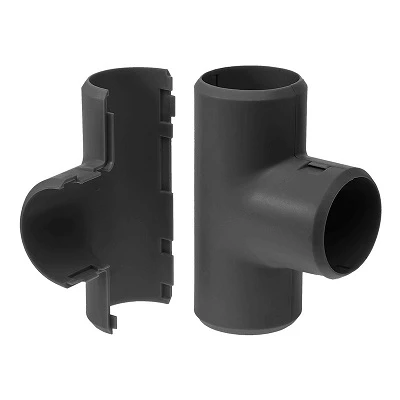 Тройник разборный черный d32 мм (15шт/180шт уп/кор) (PR13.0198)