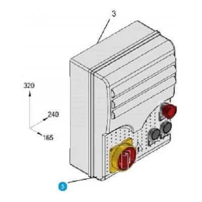 Крышка S4340 с кнопками (119RIR223)