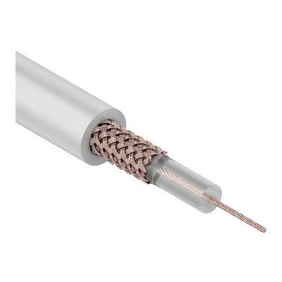 Кабель 2C-2V, MicroCoaxial+Cu, (72%), 75 Ом, 200м., белый (01-2601)