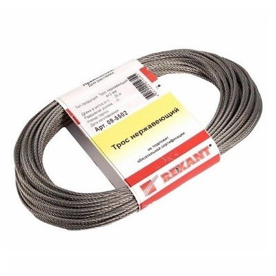 Трос нержавеющий d=2 мм, (моток 20 м) (09-5502)