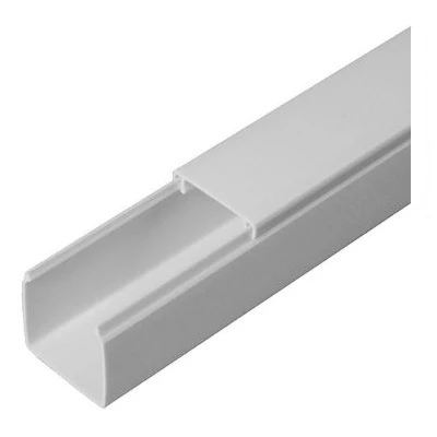 Кабель-канал серый RAL 7035 2-й замок в п/э 25х25 мм (48м/уп) (PR03.0073)