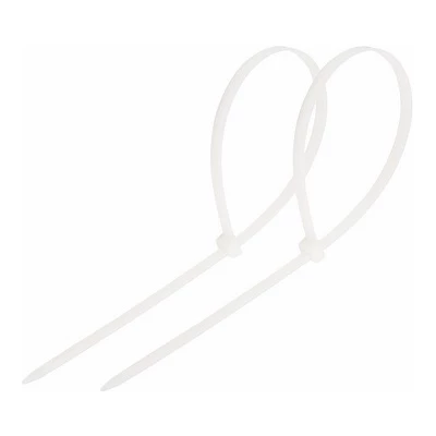 Стяжка кабельная нейлоновая 600x7,6мм, белая (100 шт/уп) (07-0600-9)