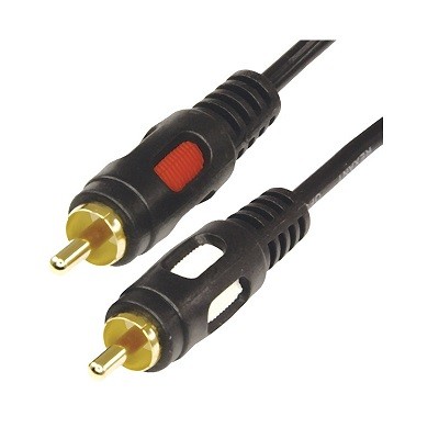 Шнур 2 RCA - 2 RCA, 3м, черный, Gold (17-0145)