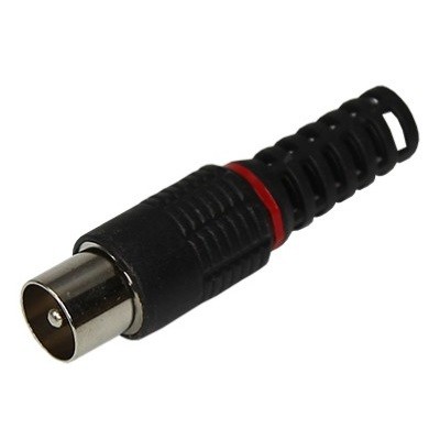 TV-разъем штекер без пайки черный (05-2042)