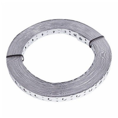 Лента полоса монтажная оцинкованная, перфорированная прямая 20х0,55 мм (рулон 25 м) (07-7120-4)