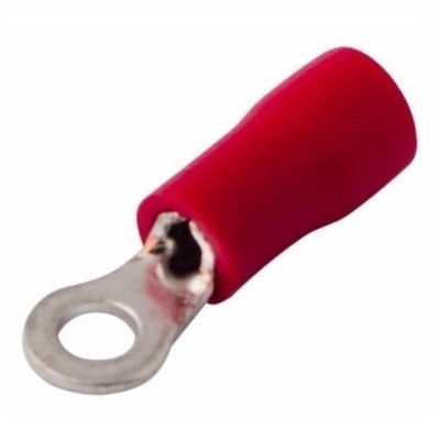Наконечник кольцевой изолированный ø 3.2 мм 0.5-1.5 мм² (НКи 1.5-3/НКи 1,25-3) красный (08-0011)
