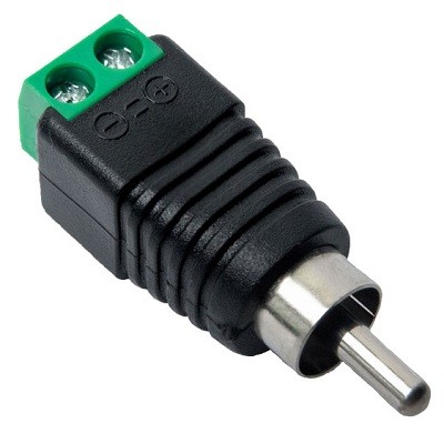 Разъем RCA Optimus штекер с клеммной колодкой (1шт)