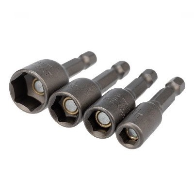 Набор ключей-насадок магнитных 6/8/10/13х48 мм с шестигранной головкой (92-0408)