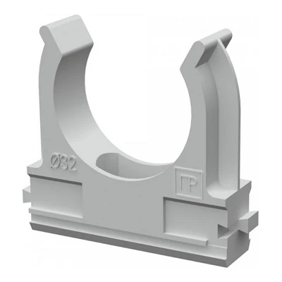 Крепеж-клипса для труб АБС-пластик в карт d32 мм (50шт/500шт уп/кор) (PR.0632)