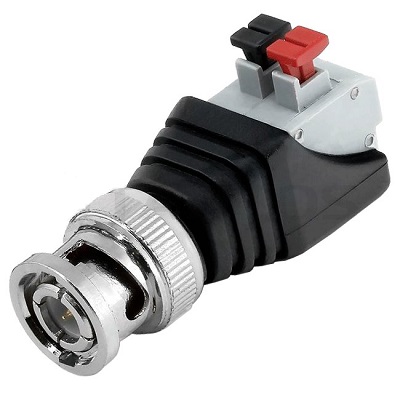 РАЗЪЕМ TS BNC штекер с клеммной колодкой, самозажим