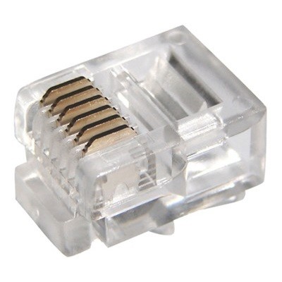 Разъем телефонный UTP, RJ-12 (6P6C), CAT 3 (05-1013)