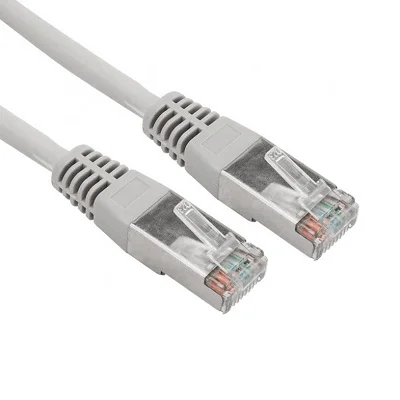 Шнур коммутационный, патч-корд F/UTP RJ45-RJ45, CAT 5e, ZH нг(А)-HF, серый, 2м (18-8005-1)