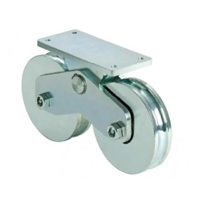 Ролики комбинированные с полукруглой канавкой и масленкой, D120 (арт339  S/ROUNDED)