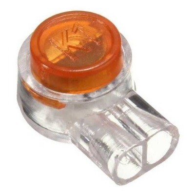 Соединитель изолированный К-1, для жил (d=0,4-0,7мм), D=1,52мм (07-5401)