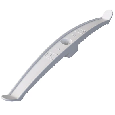 Держатель кабеля двусторонний для прямого монтажа серый (20шт/120шт уп/кор) (PR13.0382)