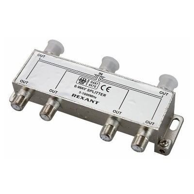 Делитель ТВх6 под F-разъем, 5-1000МГц (05-6004)