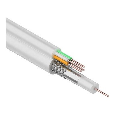 Кабель ККСВ-В+4х0,5 мм, 100 м, белый (01-4021)