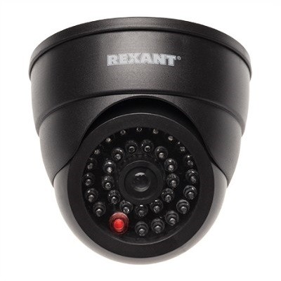 Муляж камеры , внутренний, купольный, черный (45-0230)