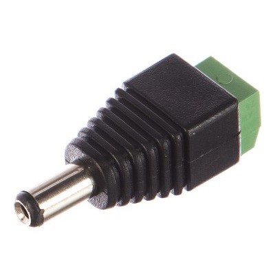 Разъем питания DC штекер 2,1х5,5мм с клеммной колодкой (14-0314)