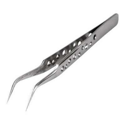 Пинцет изогнутый узкий 120мм Airy (блистер) (12-0385)