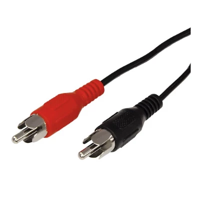 Шнур 2 RCA - 2 RCA, 3м, черный (17-0105)