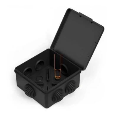 Коробка распределительная 40-0302-9005 для прямого монтажа безгалогенная (HF) черная 100х100х50 (60шт/кор) (40-0302-9005)