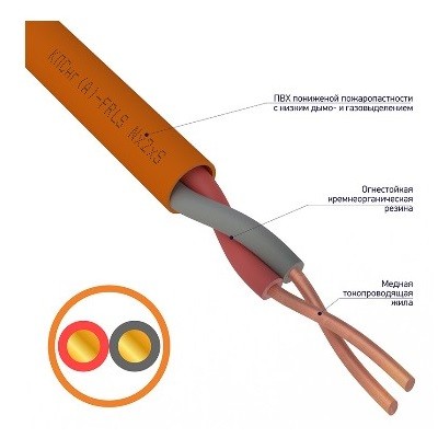 Кабель КПСнг(А)-FRLS 1x2x0, 75мм², (0, 98мм), 200М (01-4646)