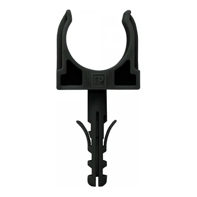 Крепеж-клипса с дюбелем черная d16 мм в малой упаковке (10шт/900шт уп/кор) (PR13.0303)