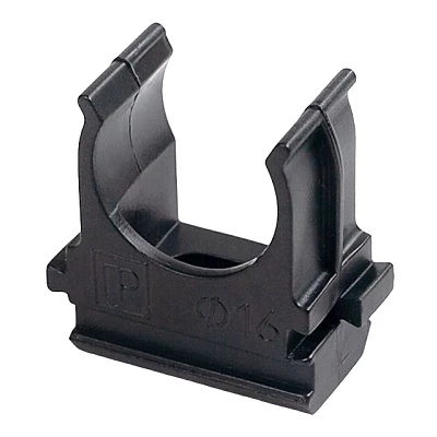 Крепёж-клипса для труб Полистирол черная d32 мм в малой упаковке (10шт/500шт уп/кор) (PR13.0212)