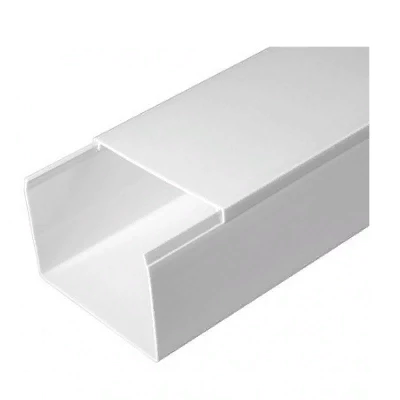 Кабель-канал белый 2-й замок в п/э 80х60 мм (18м/уп) (PR.0580601)
