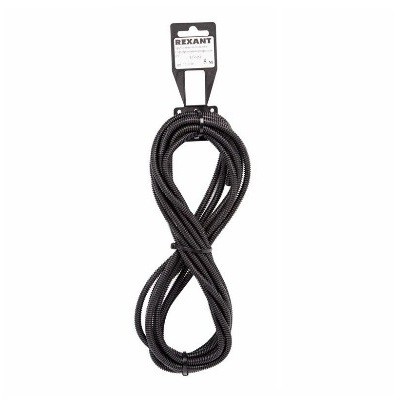 Труба автомобильная гофрированная ПП, Ø4,6мм, разрезная (бухта 5 м/уп) (15-0505)