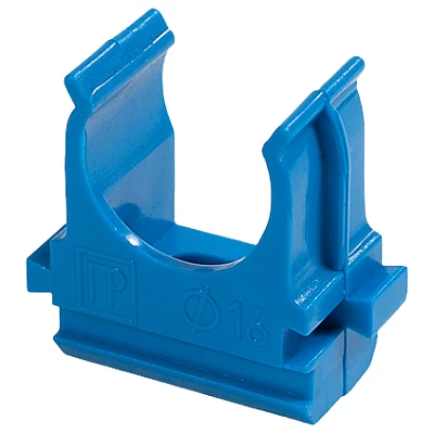 Крепёж-клипса для труб АБС-пластик синяя д50 (10шт/200шт уп/кор) PR13.0110