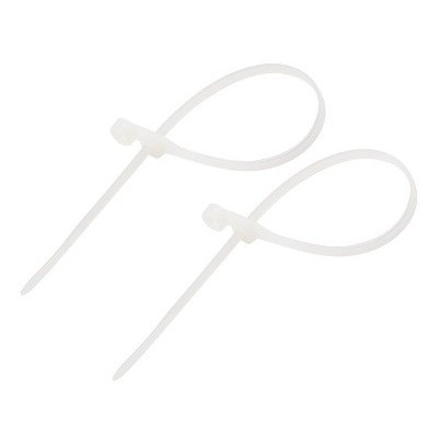 Стяжка нейлоновая под винт 200x4,3мм, белая (100 шт/уп) (07-0204)