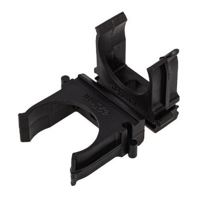 Крепёж-клипса для труб черная д. 25 мм "ПС" 100 шт/уп (28-0125-1)