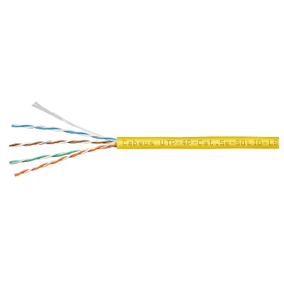 UTP-4P-Cat.5e-SOLID-LSZH-YL