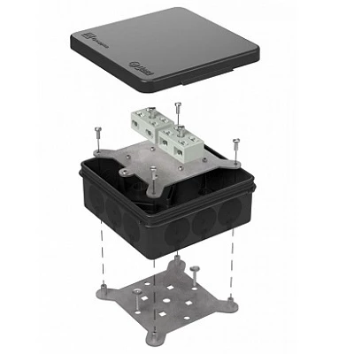 Коробка огнестойкая для о/п двухкомпонентная 60-0303-9005-FR6.0-4-4-Р Е15-Е60 100х100х40
